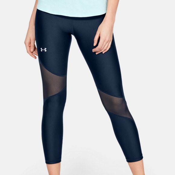 2/$60 Women's Project Rock HeatGear® Armour Ankle Crop XL Navy - Picture 2 of 7